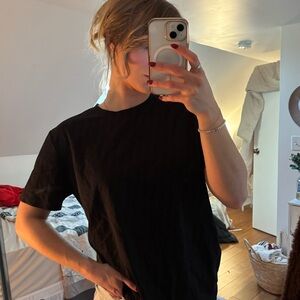 Dior Black and Red Relaxed Short Sleeve T-Shirt